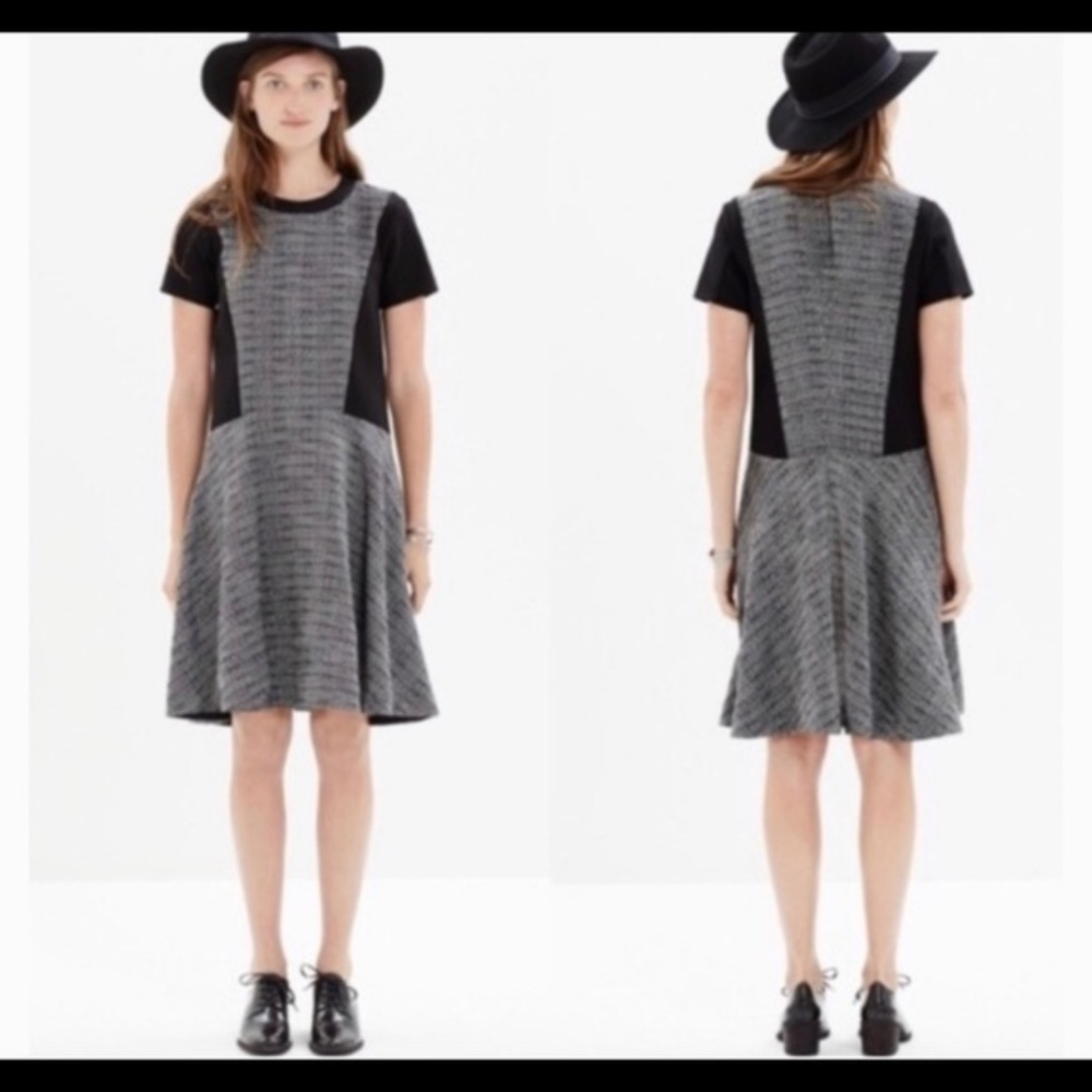 Madewell Texture Tribune Flare Dress